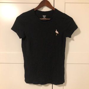 Black flamingo T-shirt